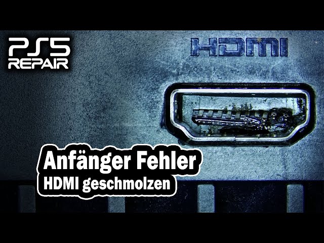 PS5 Repair | Anfänger Fehler #01 Der geschmolzene HDMI Port | PCB Solder Berlin