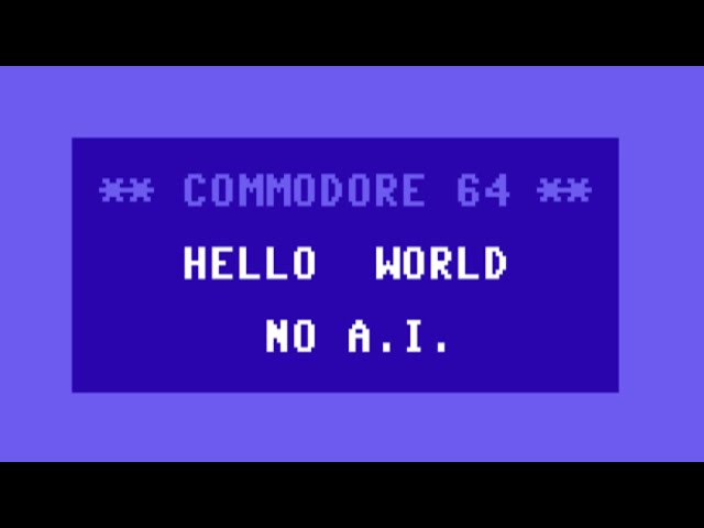 "Hello World" on Commodore 64 in Assembly Language, Machine Code