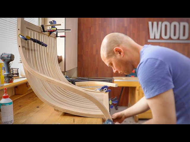 How to make a CURVED SWING. Woodworking project.
