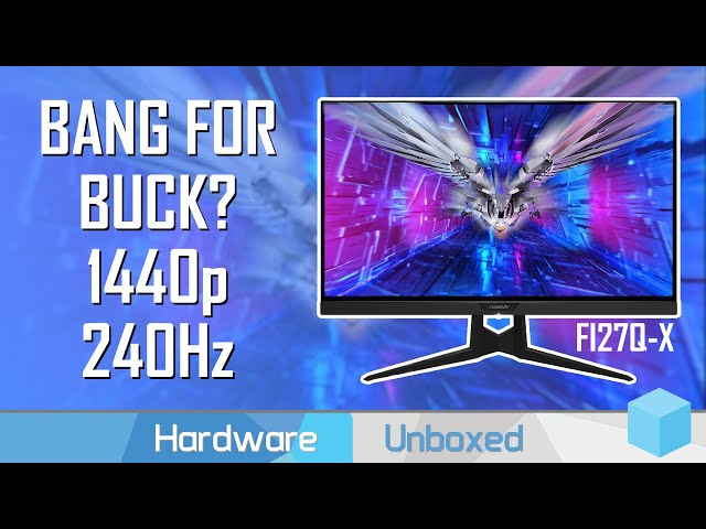 Gigabyte Aorus FI27Q-X Review, Best Bang For Buck 1440p 240Hz Monitor?