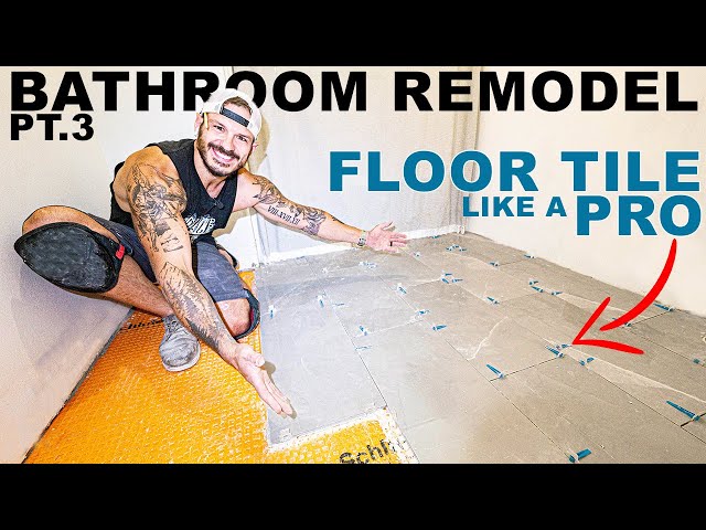 Bathroom Remodel Pt.3 Laying Floor Tile