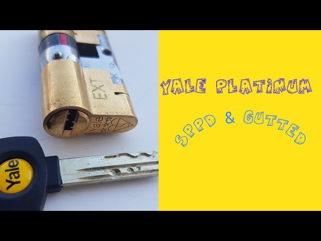 020- LOCKPICKING   Yale Platinum TS-007 Dimple Euro Cylinder Picked