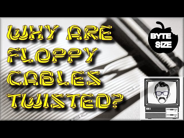 Why are Floppy Cables Twisted? [Byte Size] | Nostalgia Nerd
