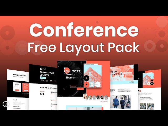 FREE Divi Layout Pack # 265 | Conference