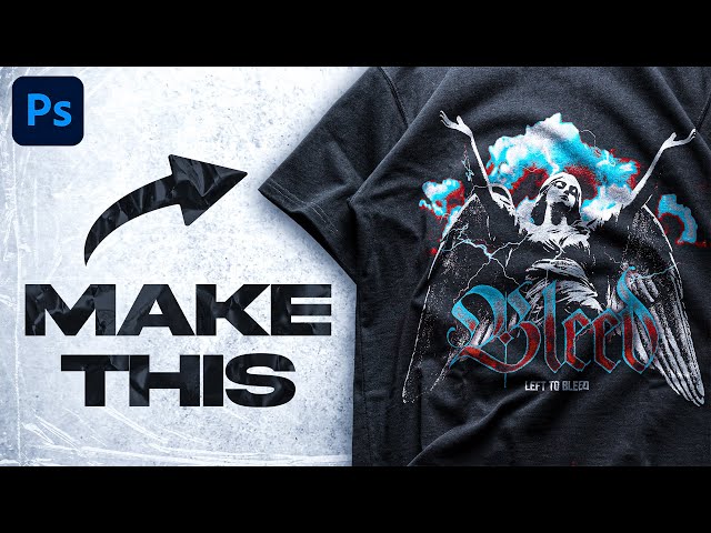 QUICK & EASY Way To Make A Graphic Tee Design In Photoshop