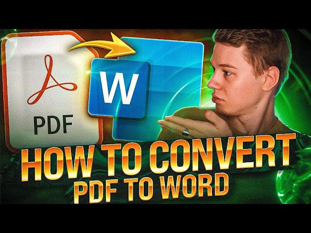 How to Convert PDF to Word | 5 Different options