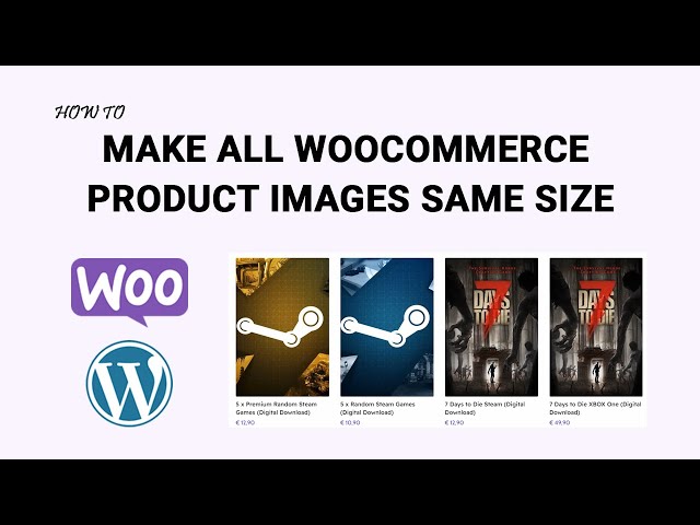 How to Make All WooCommerce Product Images Same Size
