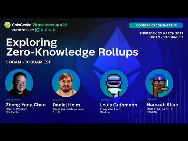 Exploring Zero-Knowledge Rollups | CoinGecko Virtual Meetup #22