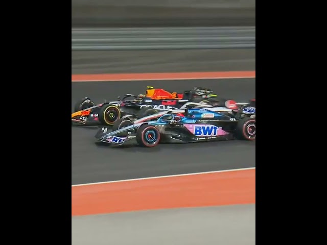 Perez, Ocon and Hulkenberg collide at the F1 Qatar Grand Prix Sprint