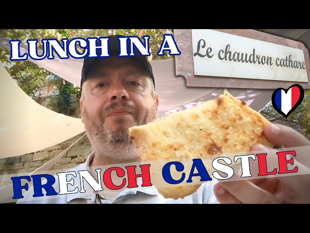 CROQUE MONSIEUR and QUICHE LORRAINE inside a French CASTLE !! | Le Chaudron Cathare