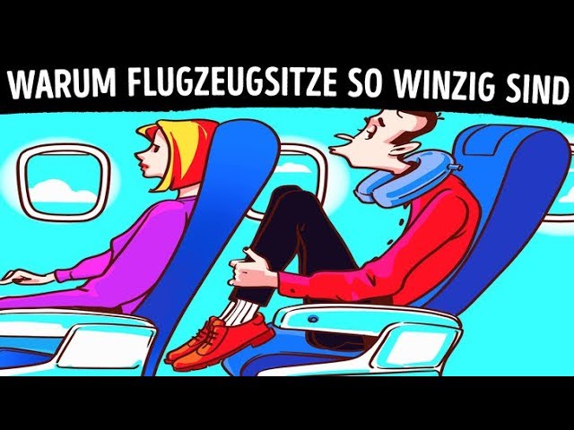 Warum die Sitze im Flugzeug so eng sind
