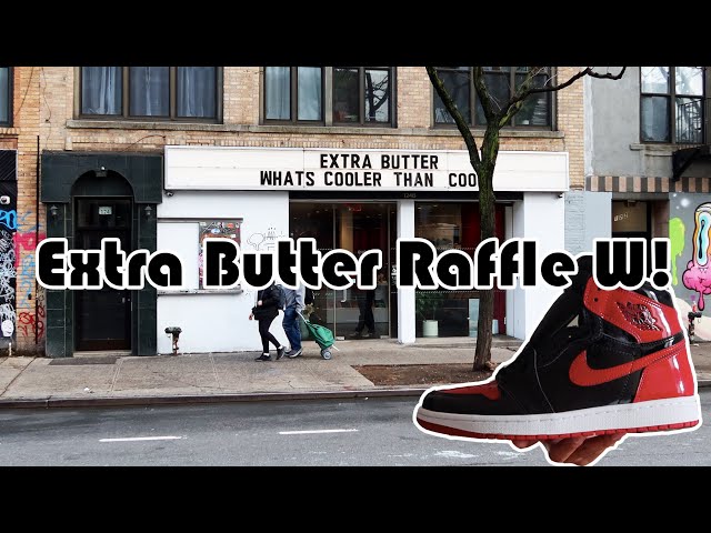 Picking up the “Patent Bred” Air Jordan 1 from Extra Butter in NYC!