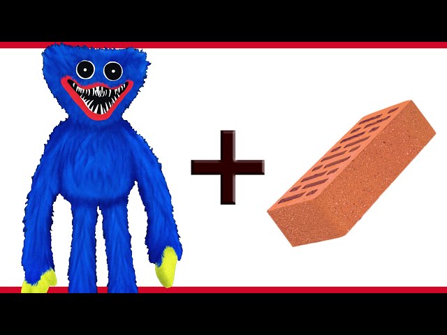 Huggy Wuggy + Brick = ? | Poppy Playtime Animation meme PART #3