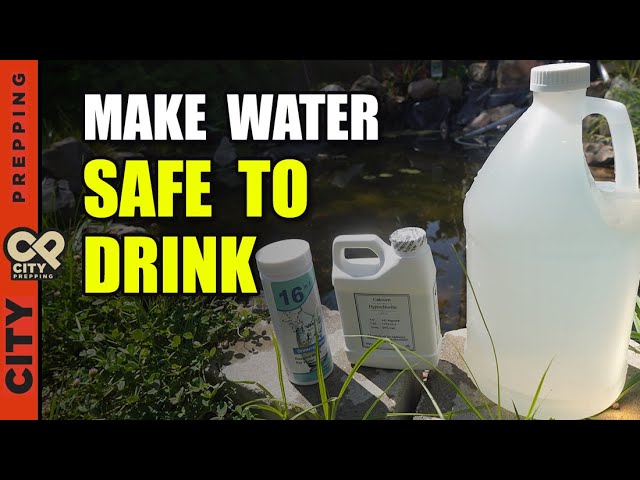 How to Make Bleach from Pool Shock to Treat Water after SHTF (Calcium Hypochlorite)
