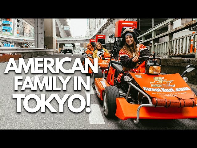 American Family's First Time in Tokyo! Mario Kart, Shibuya, Asakusa, Tokyo Skytree + Kimono  Rentals