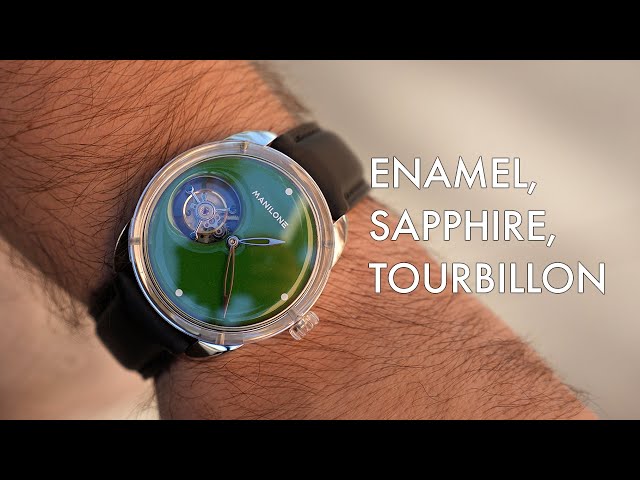 Hand Made Enamel Dial, Sapphire Case, and Tourbillon for under 2k - Manilone
