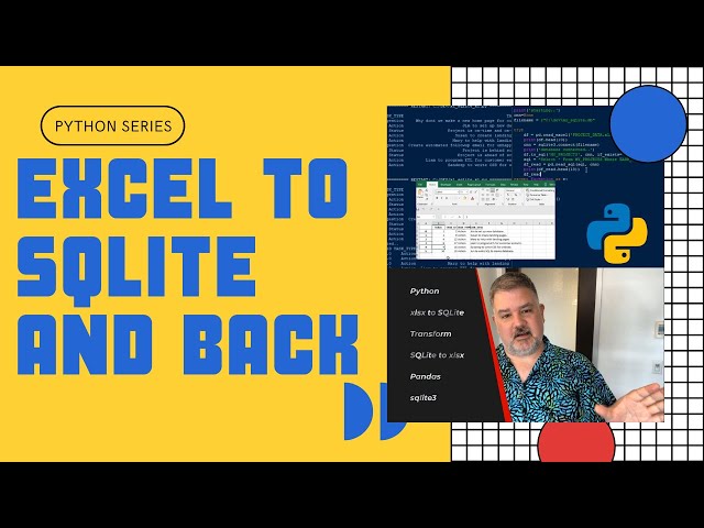 Migrate Data from MS Excel to SQLite and Back Again