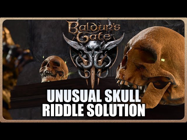 Baldur's Gate 3 - How to Solve Unusual Skull Riddle (Act 3 Prison)