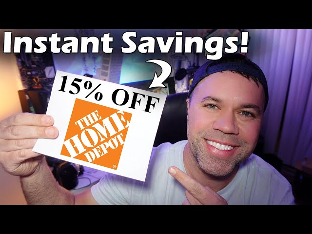 How To Get 15% Off Coupon at Home Depot (Instant Delivery)