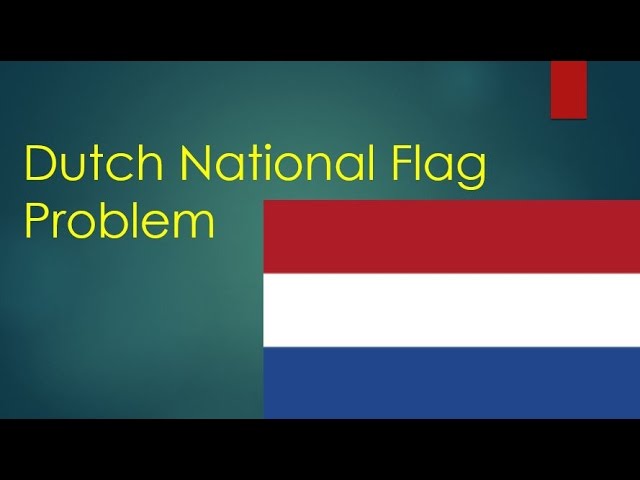 Dutch national flag problem (Array containing only '0's, '1's and '2's  Club same items together)