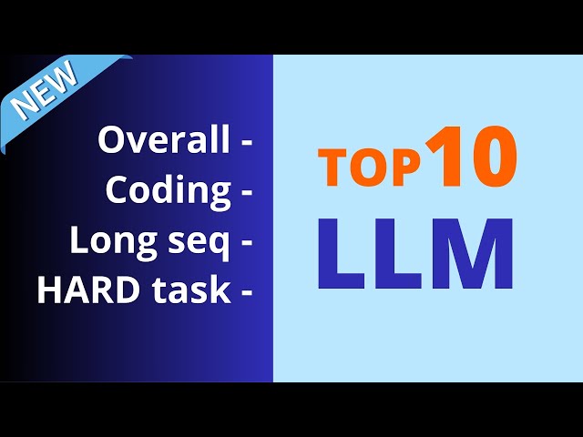 BEST LLMs for Coding, Long Context, Overall Perform