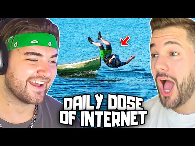 KingWoolz & Mike React to DAILY DOSE OF INTERNET TOGETHER!! (Hilarious)