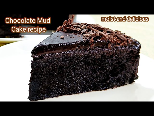 Chocolate mud cake recipe | how to make moist chocolate cake | ASMR