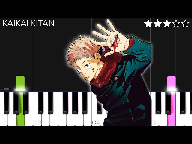 Jujutsu Kaisen OP - "Kaikai Kitan" - Eve | Piano Tutorial (INTERMEDIATE)