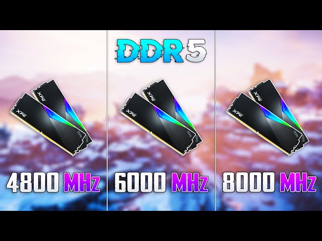 4800MHz vs 6000MHz vs 8000MHz DDR5 - How Big is the Difference?