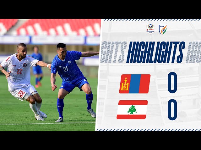 Mongolia 0-0 Lebanon | Hero Intercontinental Cup 2023 | Full Highlights