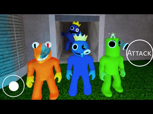 Playing As Rainbow Friends 2 Animatronic Blue Vs Green Vs Orange In Rainbow Friends 2 Full Gameplay