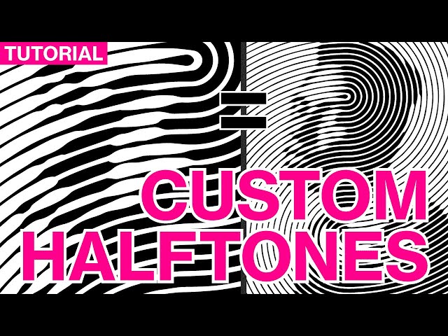 Custom Halftone Tutorial in Adobe Photoshop and Illustrator | Graphic Design / OpArt