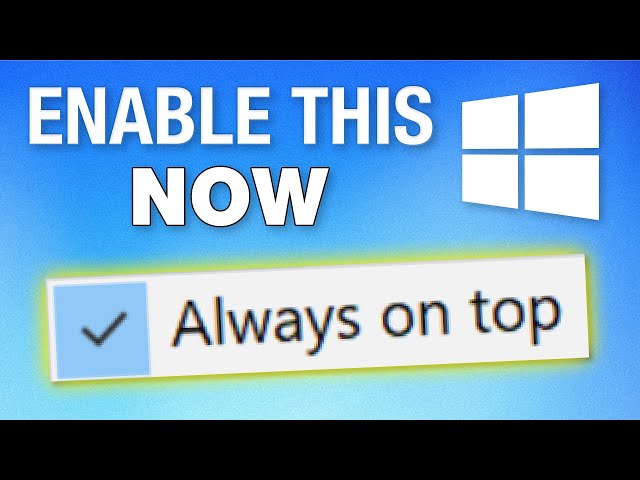 Change This ONE Windows Setting Now!