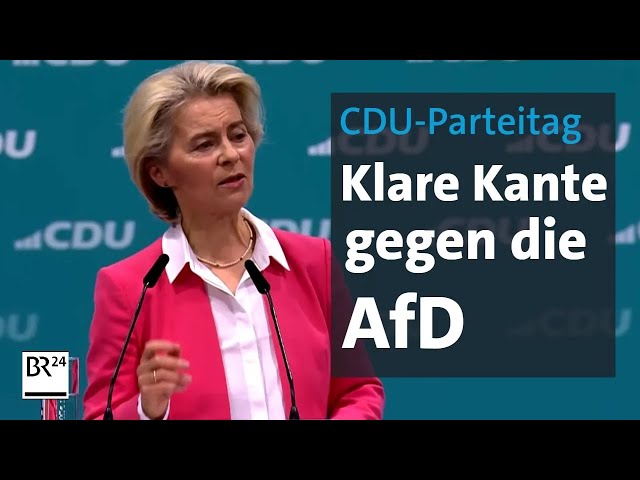 CDU-Parteitag: Klare Kante gegen die AfD | BR24