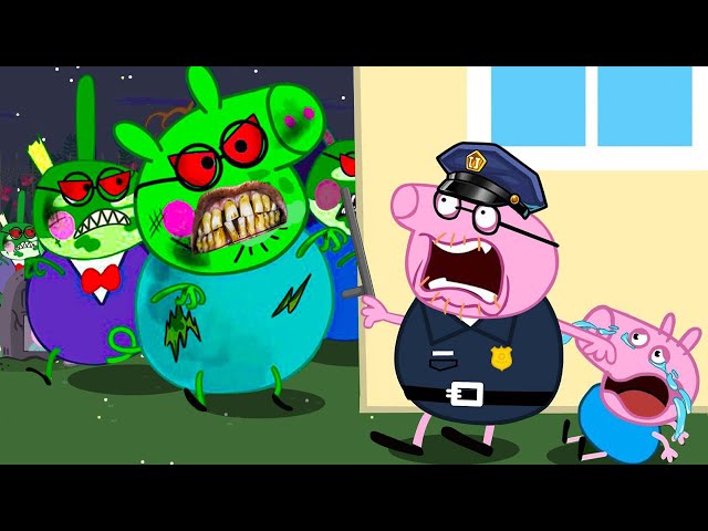 Zombie Apocalypse, PEPPA PIG FAMILY TURNS INTO ZOMBIE | Peppa Pig Funny Animation
