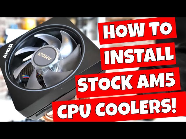 How To Install AMD Ryzen AM5 Stock Cooler Wraith Stealth Prism RGB
