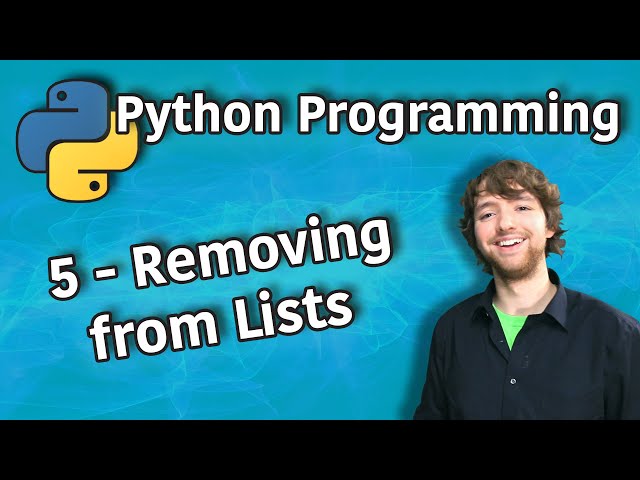Python Programming 5 - Removing from Lists using List Comprehension