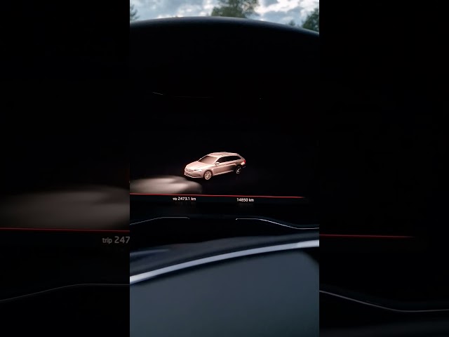 Cool graphics on the digital cockpit of this Skoda Superb