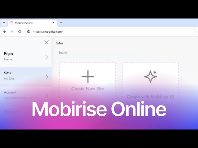 Mobirise Online - Generate and edit your website on-the-go!