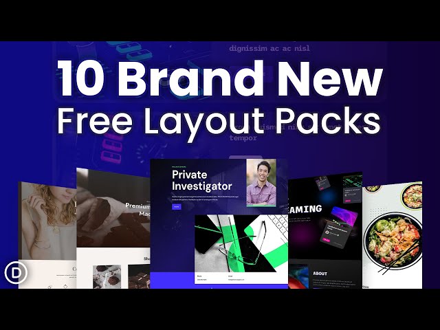 10 Free Layout Packs for Divi
