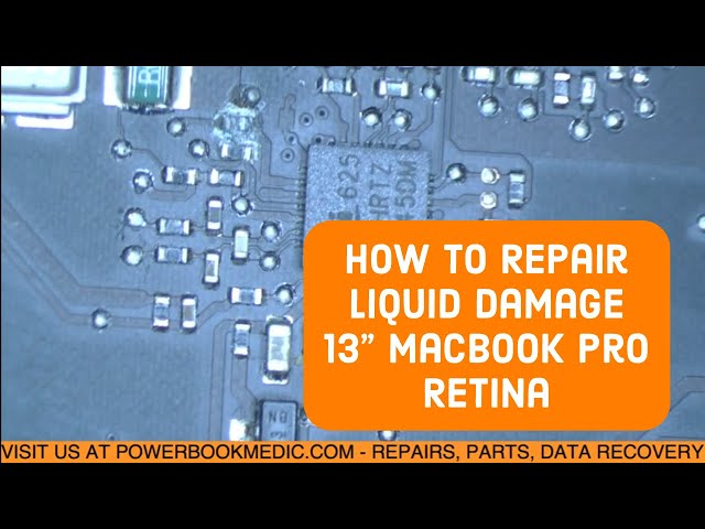 Macbook Pro Liquid Damage Repair on a 13" Retina Board 820-3476
