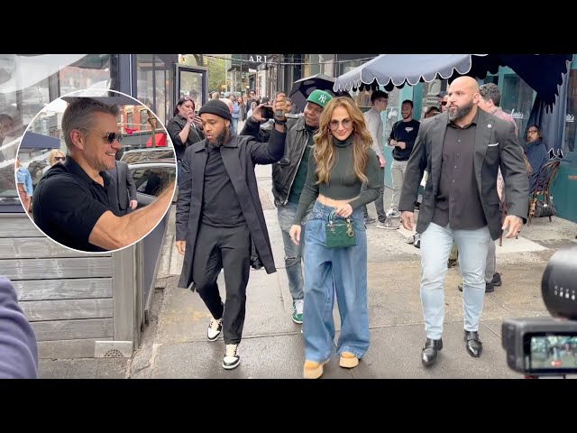 Jennifer Lopez and Matt Damon Brunch Together in NYC