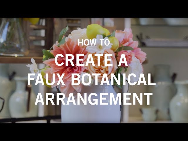 How to Create a Faux Botanical Arrangement