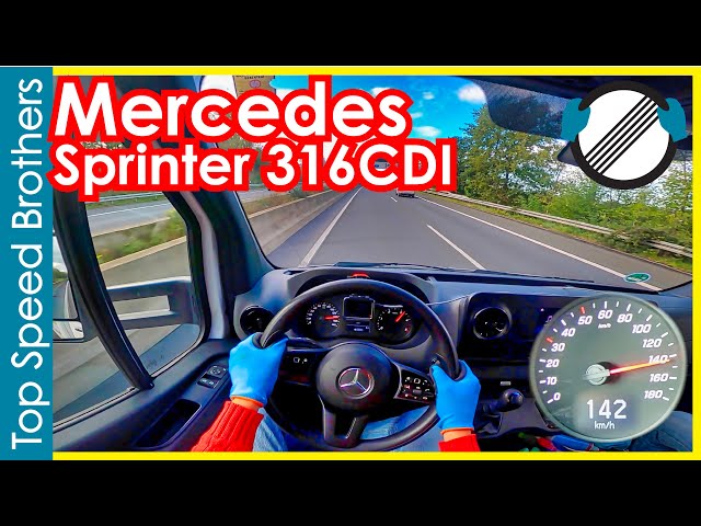 Mercedes Benz Sprinter 316 CDI (2020) AUTOBAHN POV TOP SPEED 🚀