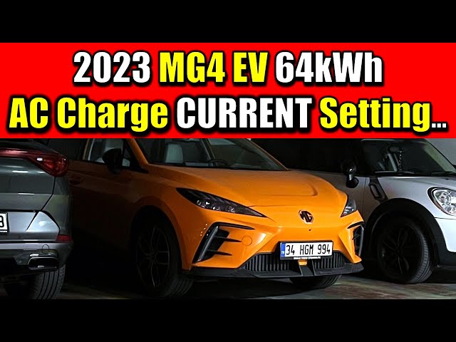 2023 MG4 Electric Car AC Charging CURRENT Setting
