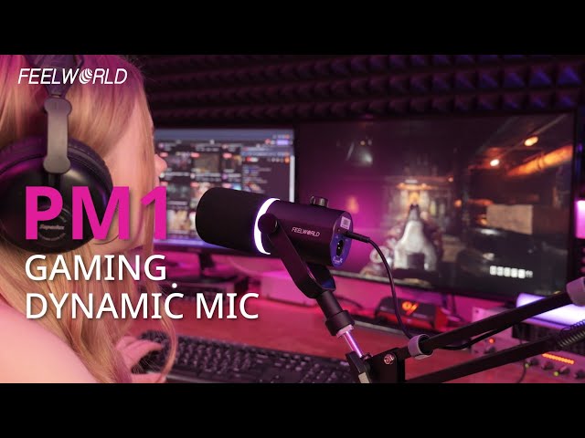 FEELWORLD PM1 USB Mic Enhances your Gaming Communication with Professional-grade Audio Quality