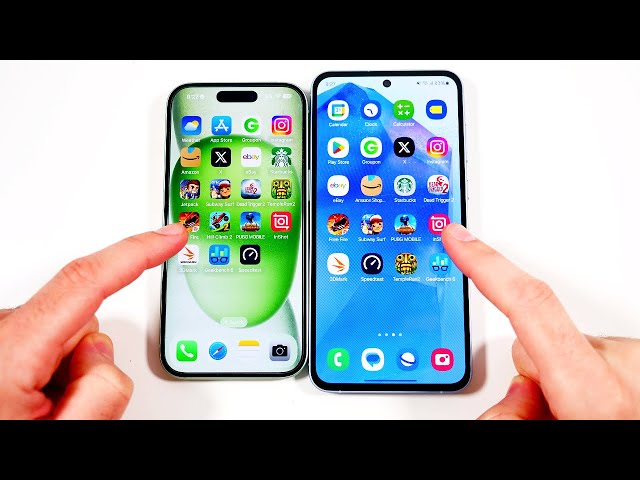 iPhone 15 vs Galaxy A55 Speed Test