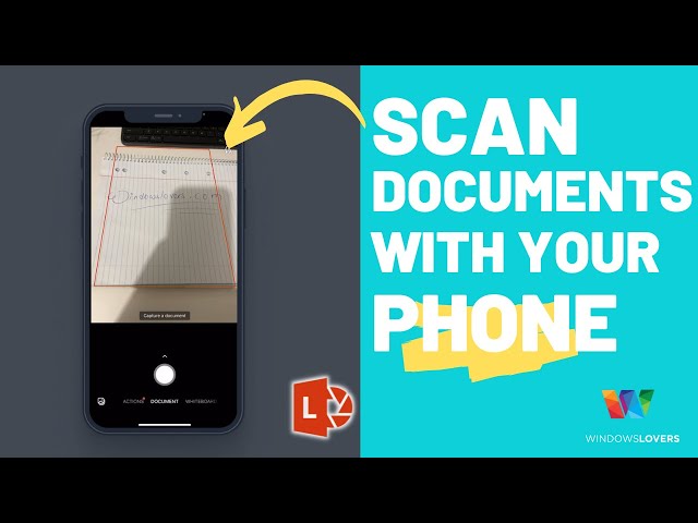 How To Scan Documents From A Phone | iPhone & Android