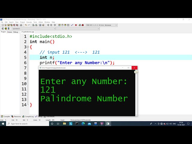 C Program to Check a Number is Palindrome or Not | Learn Coding