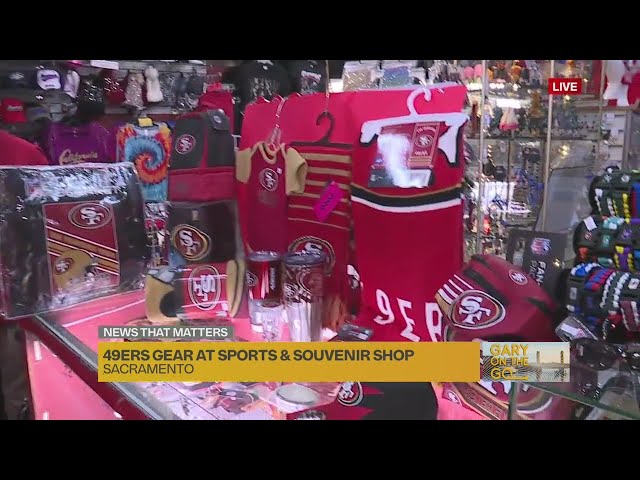 Get your 49er gear for Sunday at Sacramento Sports & Souvenirs